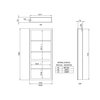 Invisidoor Maple Flush Mount 36 in. x 80 in. Unfinished Assembled Bookcase Door ID.BC36.MA